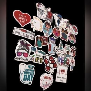 Nurse Healthcare stickers for water-bottle laptop lunchbox vinyl NEW